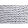 Pletený polštář 40x40 cm bílý