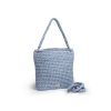 Háčkovaná crossbody kabelka Viktorie světle šedá