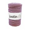 Bavlněné šňůry JUSTIN 5 mm starorůžová