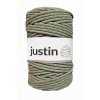 Bavlněné šňůry JUSTIN 5 mm olivová jasná
