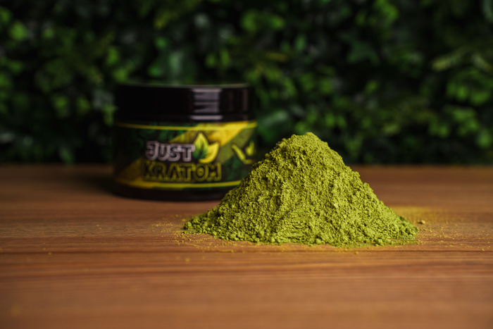 Detail zeleného kratomu - Premium Green Lancing