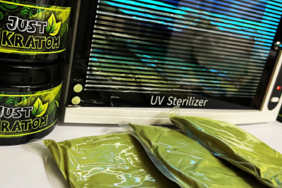 skladování a uv sterilizace kratomu - premium Green Hulk