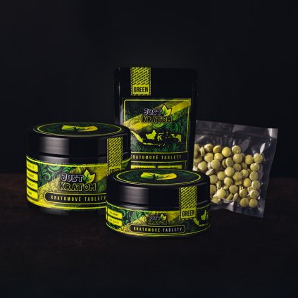 Green kratom tablety