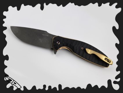 HONEY BADGER STING - zavírací nůž - black/gold