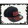 SNAPBACK rose kožene logo red