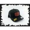 TRUCKER kšilt s koženým logem, OBDÉLNÍK BROWN