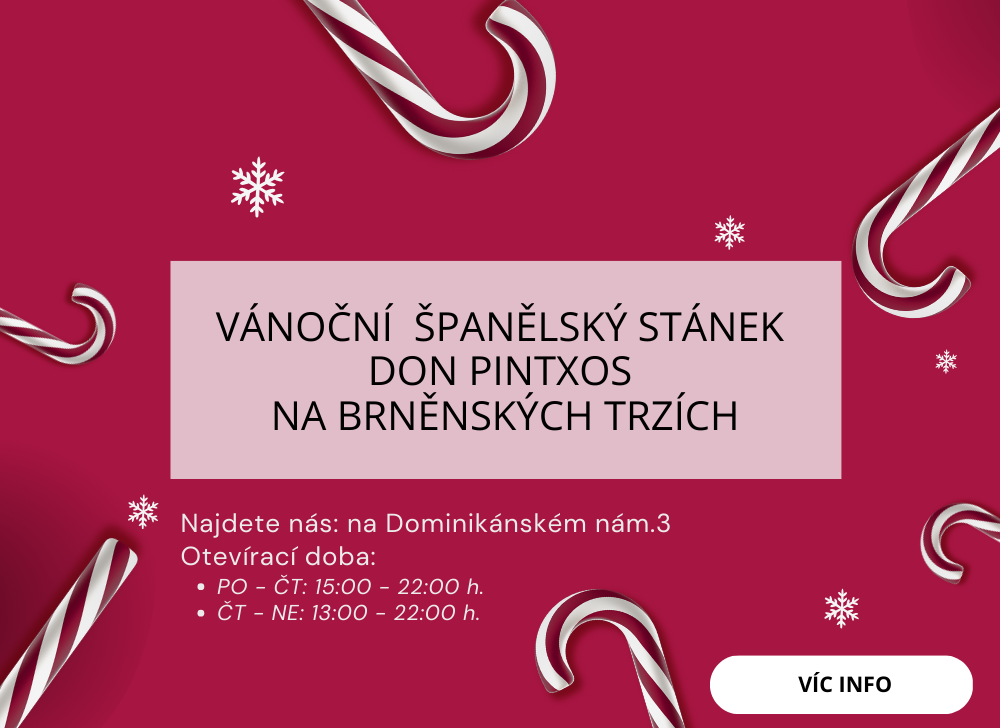 Vánoční stánek Don Pintxos - kousek Španělska v Brně