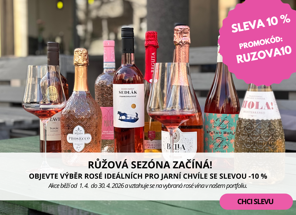 Rosé vína -10 % sleva