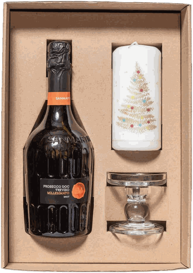 Balíček San Martino s proseccem a vánoční svíčkou