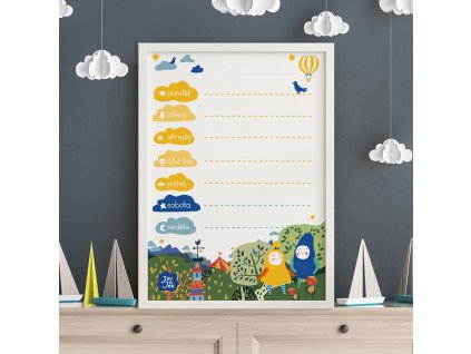 Magnetický kalendář: Juu, školka!