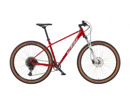 Horské kolo KTM ULTRA FUN chrome red (silver + black) (Velikost 57cm/22,5"/XXL)