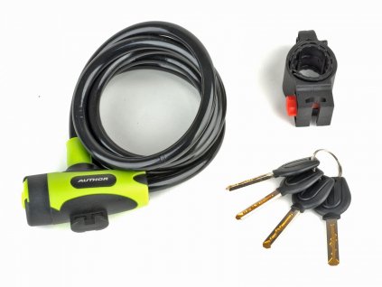 AUTHOR Zámek ASL-25 spir (Barva růžová/černá, Velikost d.10x1500mm)