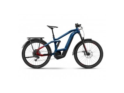 Haibike Adventr FS 9 i625Wh Gloss Metal/Blue/Red (Velikost XL)