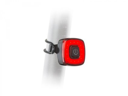 AUTHOR Světlo zad. A-Square USB CobLed 50 lm (Barva černá/červené-sklo)