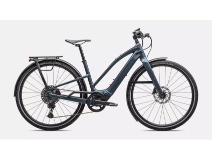 Turbo Vado SL 2 5.0 Step-Through Satin Deep Lake Metallic / Black Liquid Metal Frost