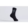 64722 130 APP MERINO DEEP WINTER TALL LOGO SOCK BLK M HERO