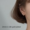14mm in 18k gold plated