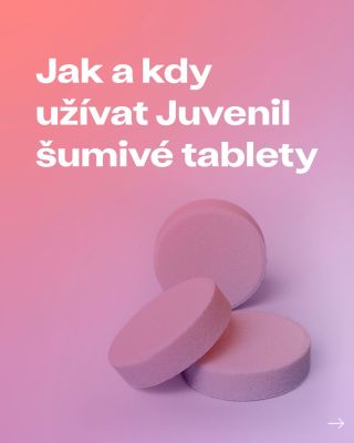 Šumivé tablety Juvenil = jednoduchý způsob, jak si zpříjemnit pitný režim. 💧 ✔️ 1 tableta do 500 ml vody ✔️ užívejte...