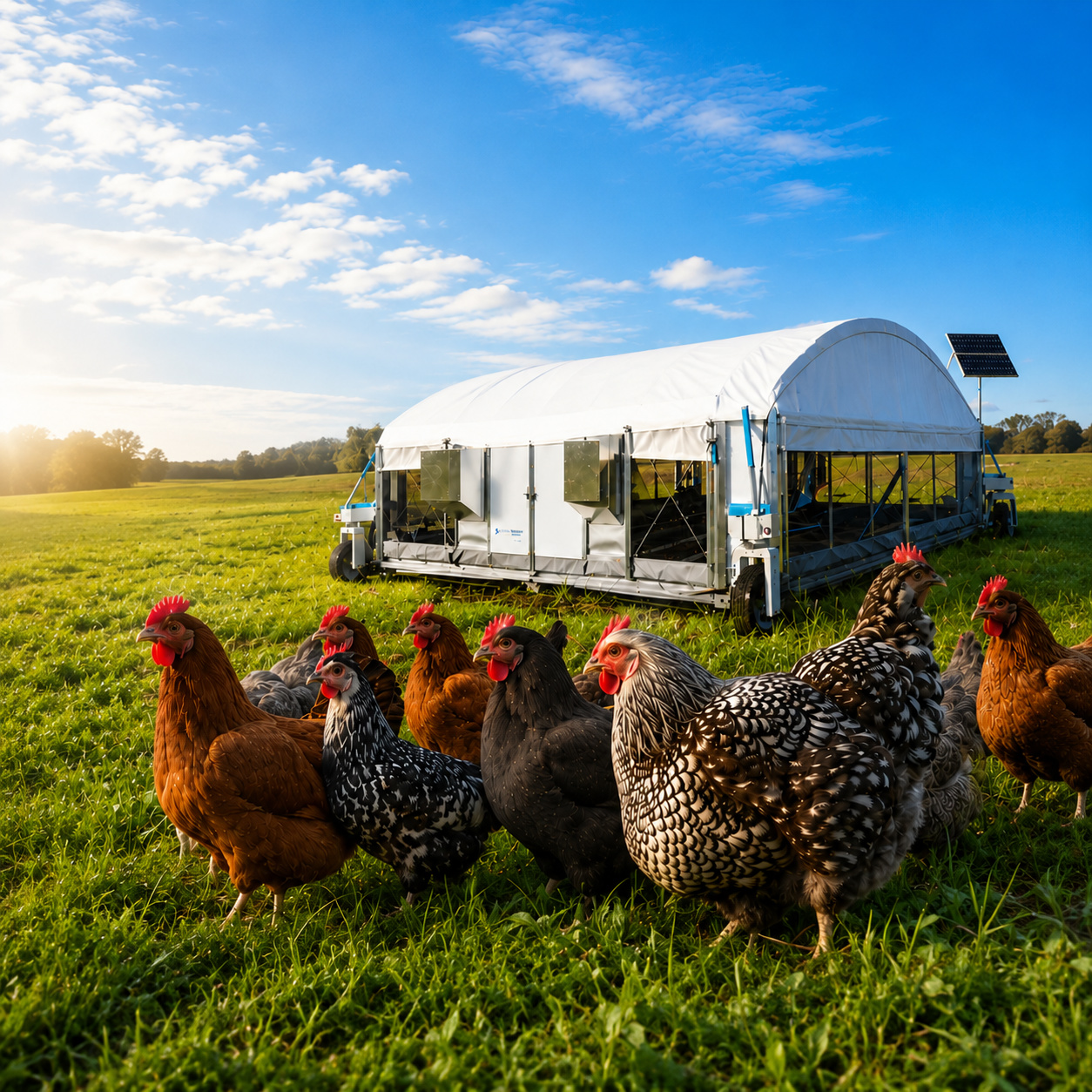 Pollai automatici per l’allevamento di galline ovaiole