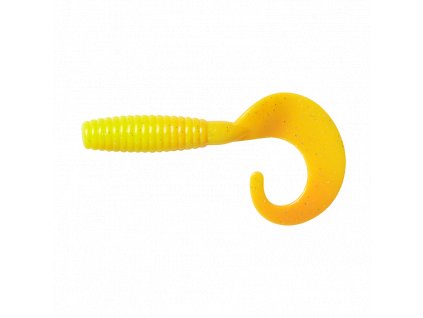 DAM Ron thompson - Gumová nástraha GRUP CURL TAIL 7 CM UV YELLOW/SILVER