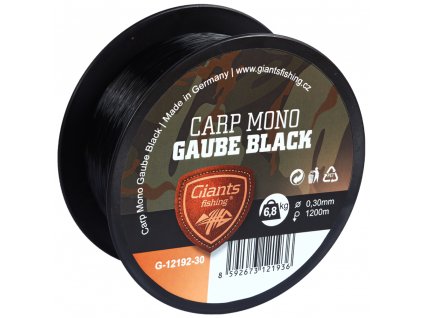 Giants fishing Vlasec Carp Mono Gaube Black