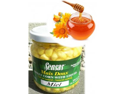 Sensas Kukuřice sklenice HONEY (med) 212ml