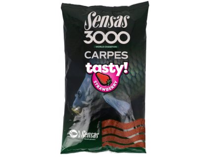 Sensas Krmení 3000 Carp Tasty Strawberry (kapr jahoda) 1kg