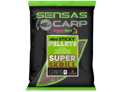 Sensas Pelety Mini Sticky Super Krill (krill) 700g
