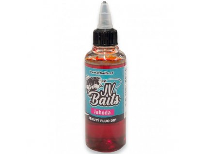 JV Baits tekutý fluo dip jahoda 150ml