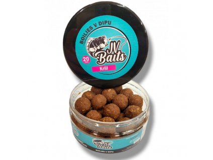 JV Baits boilies v dipu krill 300ml