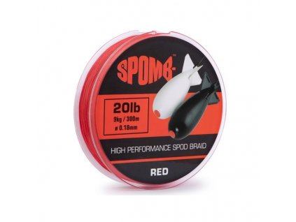 spomb spletana snura braid red 300 m 0 18 mm 9 kg