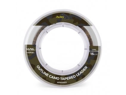 avid carp sokovy vlasec outline camo tapered leaders