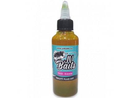 JV Baits tekutý fluo dip chilli-kreveta 100ml