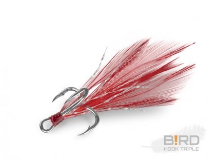 Delphin B!RD Hook TRIPLE / 3ks červená