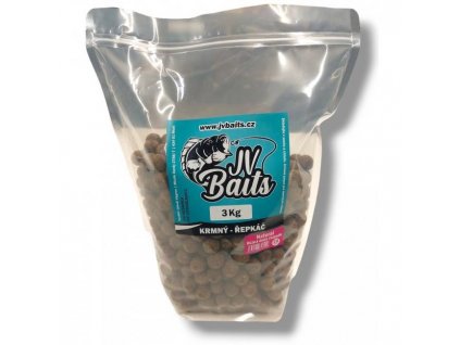 JV Baits Krmný Řepkáč Natural 3kg 20mm Různá doba rozpadu