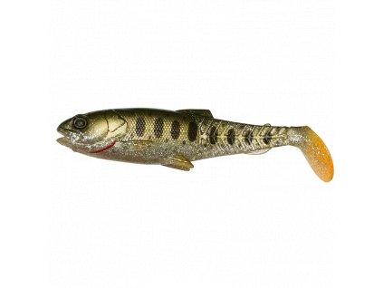 Savage Gear Gumová nástraha Craft Cannibal Paddletail Olive Perl Silver Smolt 12,5cm 20g