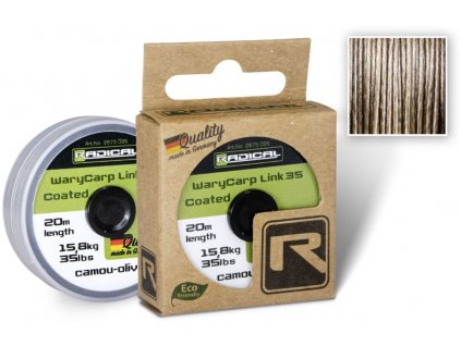 Šňůrka Radical WaryCarp Link Coated 35 20m 0,80mm 15,8kg/35lbs