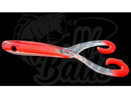 JV Baits Pike Double Slapper 17 cm Invsible UV Red