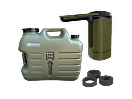 holdcarp set automaticka pumpa smart rechargeable tap kanystr cubic water carrier 25 l