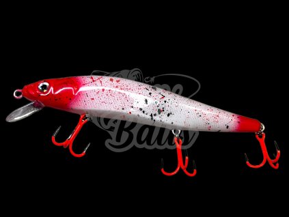 JV Baits Wobler Twitcher 14 cm Red head