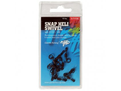Giants fishing Obratlík Swivel Snap Heli, UK.4 (vel.8 EU)/10ks