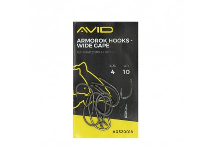 02 A0520018 armorok hooks wide gape barbed size 4 st