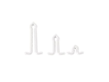 Zarážky MS Range Hair Extender Stops Barva bílá