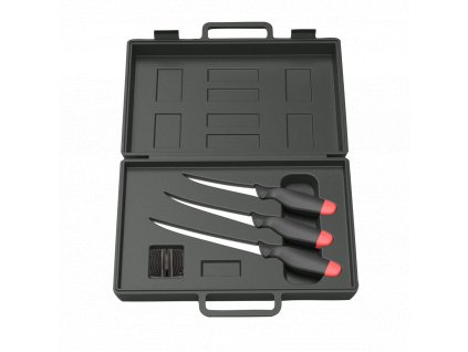 DAM Fillet Knife Kit 4 Pcs 10Cm+11Cm+12,5 Cm+Sharpener