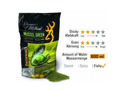 browning champion s method mussel green 1kg