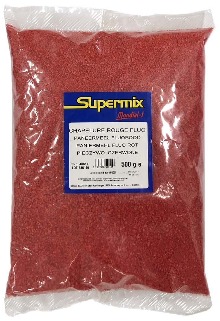 MONDIAL F Mondial-F Chapelure Fluo Rouge (anglická vločka červená) 500g