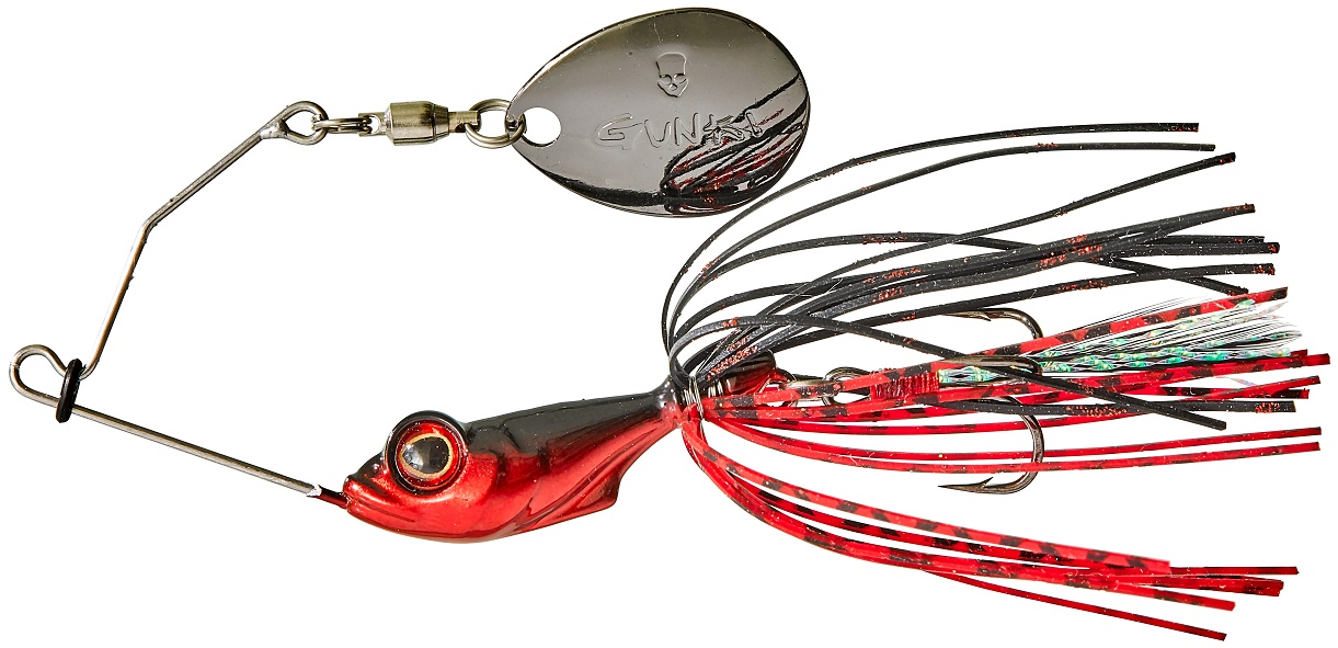 Spinnerbait Gunki Alvin 5,6g Barva: Black & Red