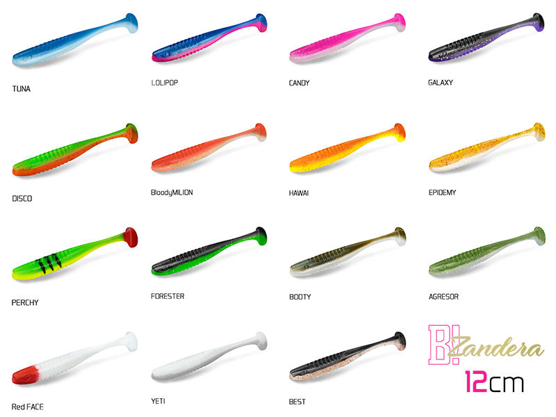 Umělá nástraha Delphin ZANDERA UVs 12 cm / 1ks Velikost: 12cm/CANDY