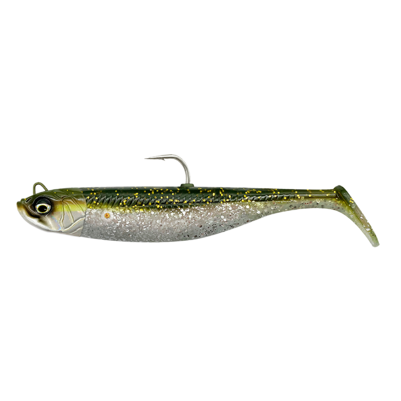 Savage Gear Gumová Nástraha Minnow Sinking - 12,5 cm 35 g Varianta: GREEN SILVER