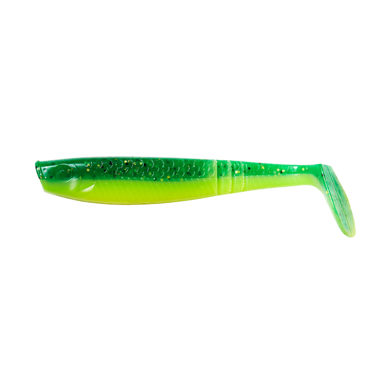 DAM Nástraha Shad Paddletail UV Green/Lime 8cm